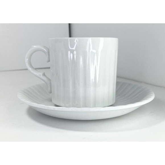 Alfred Meakin LEEDS Shape, Set of 6 Flat Teacups 2 7/8” & Saucers 5 5/6” England - Picture 3 of 8